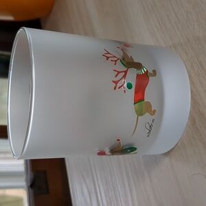 Culver Dachshund Christmas Glass